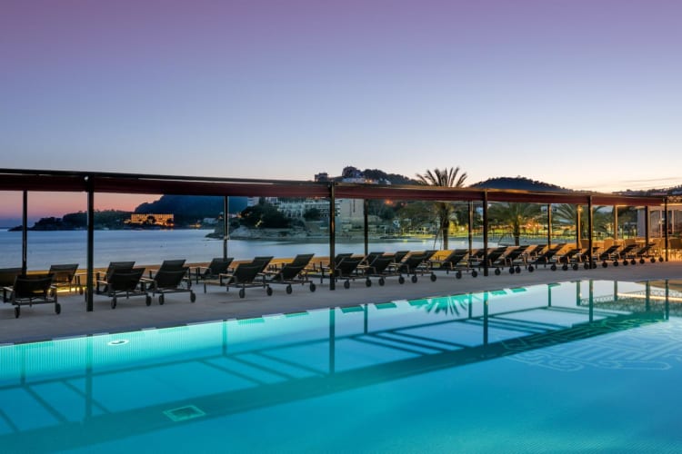 Hotel terrace pool